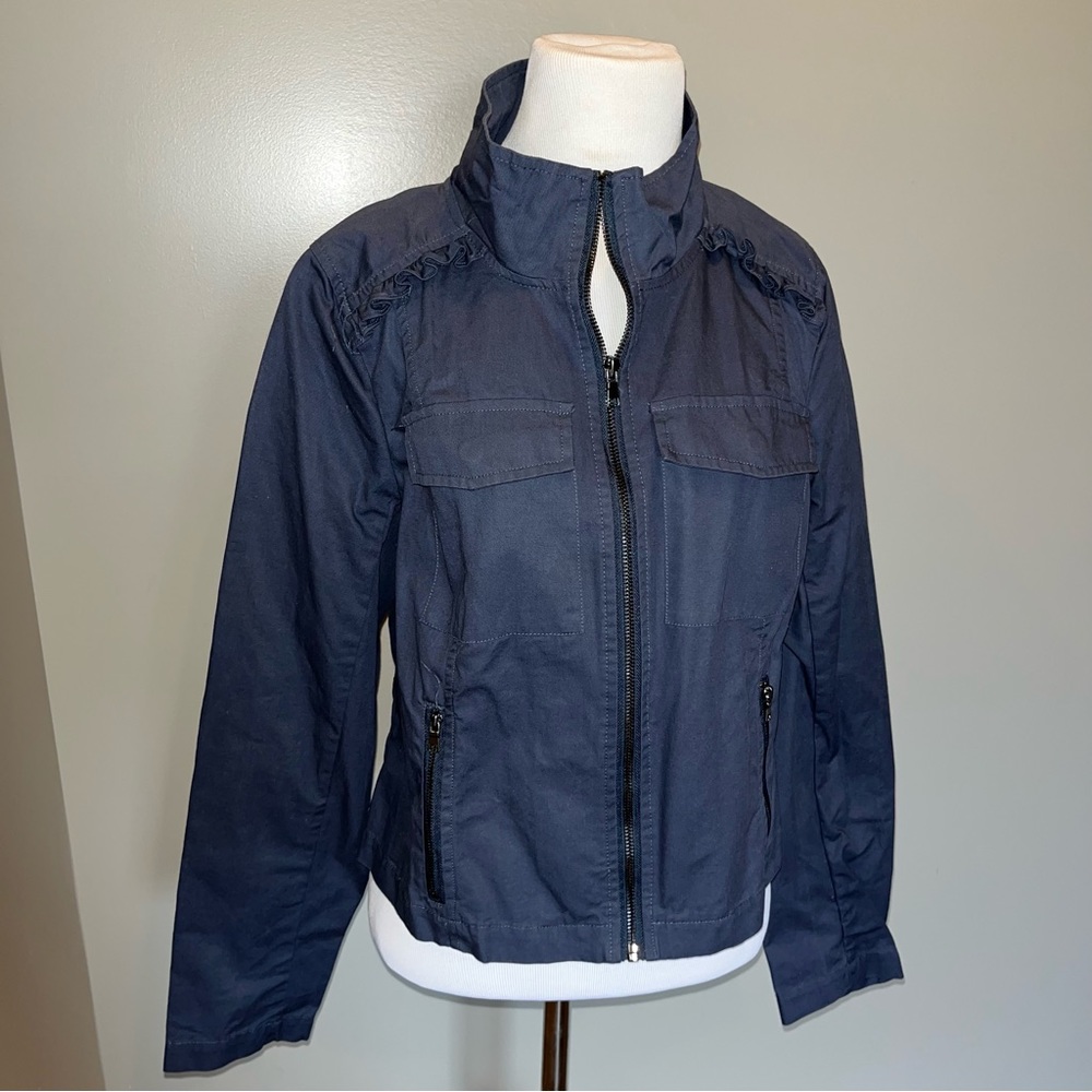 Modcloth Utility Jacket Ruffled - image 2